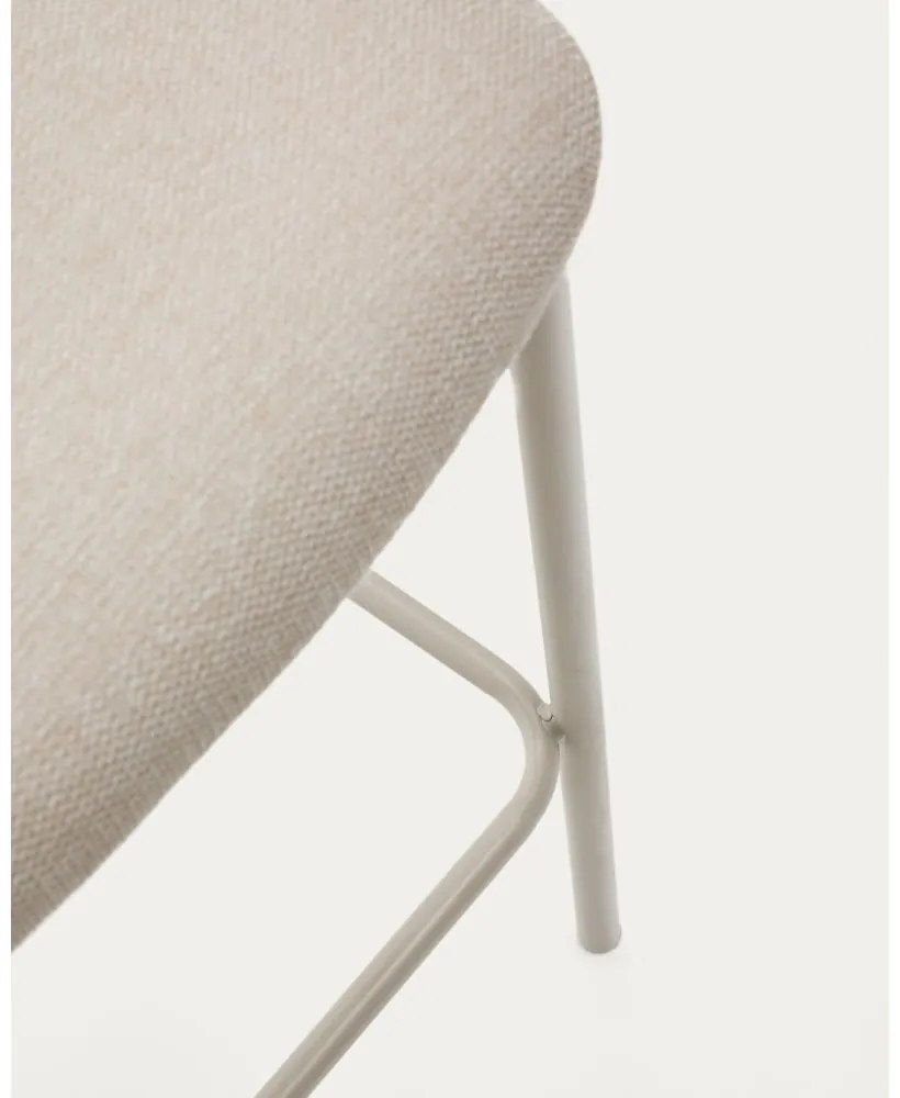 Béžová barová stolička (výška sedadla 75 cm) Ciselia – Kave Home