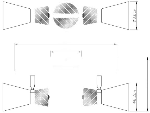 Globo 54807-2 - Bodové svietidlo AERON 2xE14/25W/230V