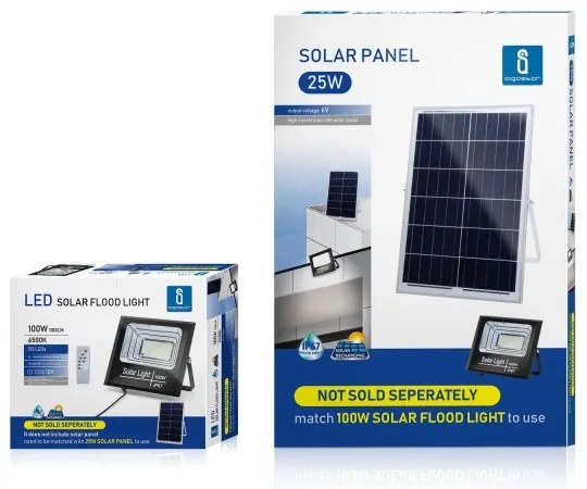 Aigostar - LED Stmievateľný solárny reflektor LED/100W/3,2V IP67 + DO