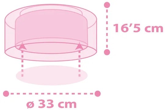 Dalber 41596 - Detské stropné svietidlo UNICORNS 2xE27/60W/230V