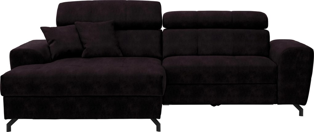 XXXLutz ROHOVÁ SEDAČKA, textil, baklažánová Carryhome - Sedačky - 000812004409