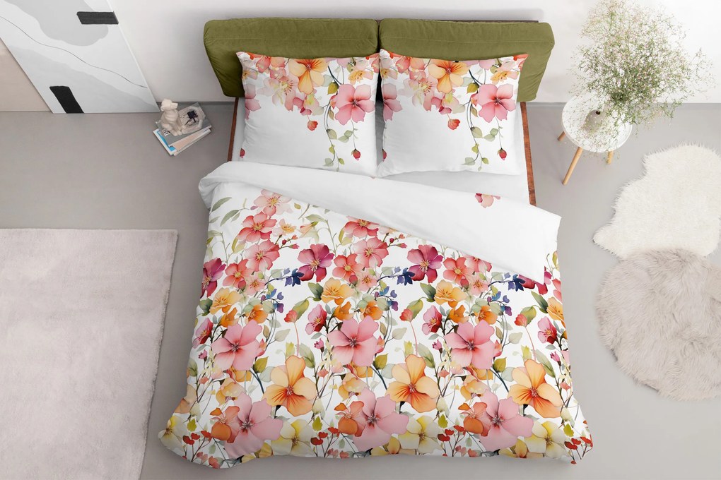 Posteľná bielizeň z bavlneného saténu – Ibistek 200x220/2x70x80 cm