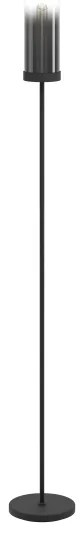 Eglo 44004 - Stojacia lampa TOOTHILL 1xE27/40W/230V čierna