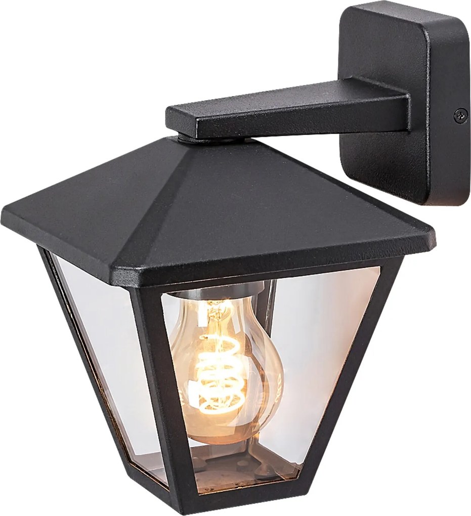Rabalux Vonkajšie nástenné svietidlo PARAVENTO max. 1x40W | E27 | IP44 - čierna
