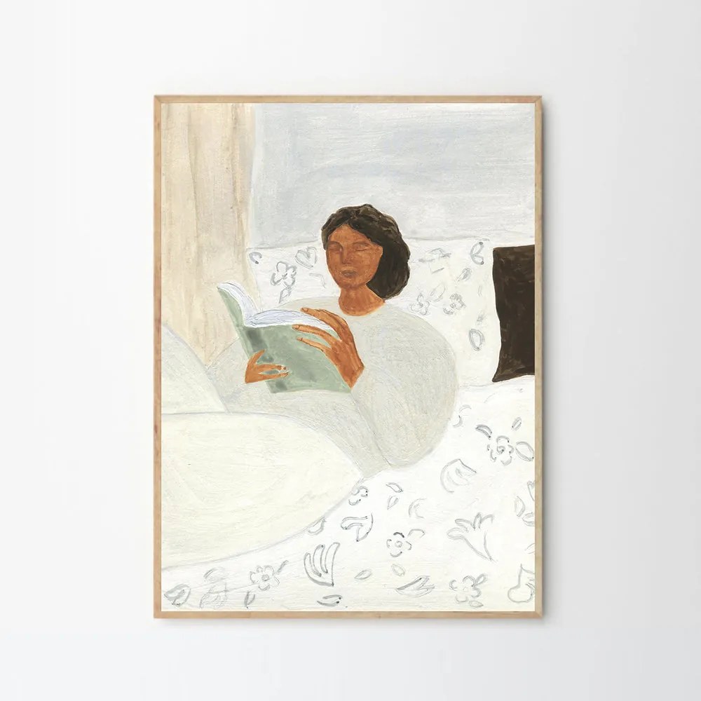 The Poster Club Plagát Morning Read by Isabelle Vandeplassche 50x70