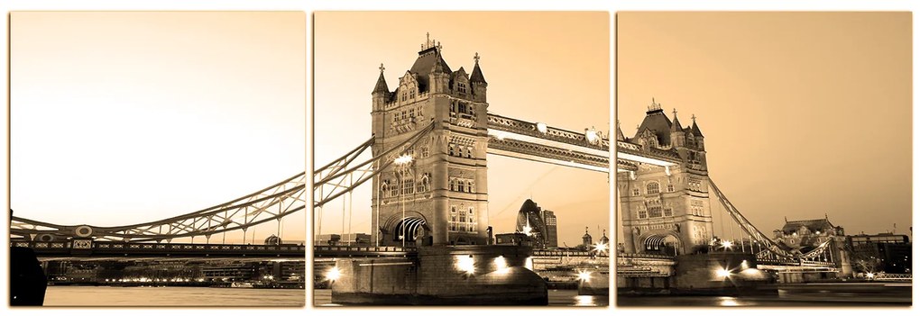 Obraz na plátne - Tower Bridge - panoráma 530FB (120x40 cm)