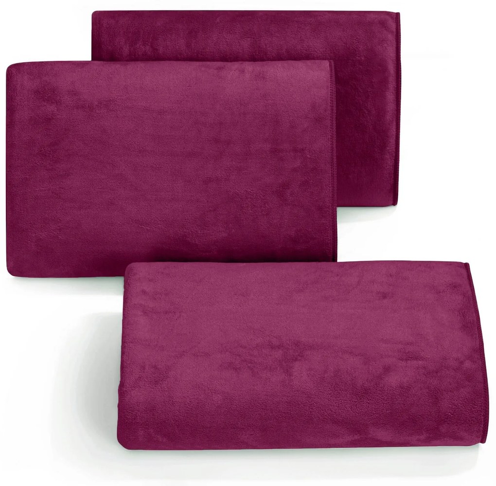 RÝCHLOSCHNÚCI UTERÁK Z MIKROVLÁKNA AMY24 SADA 3KS 70X140 CM FIALOVÁ