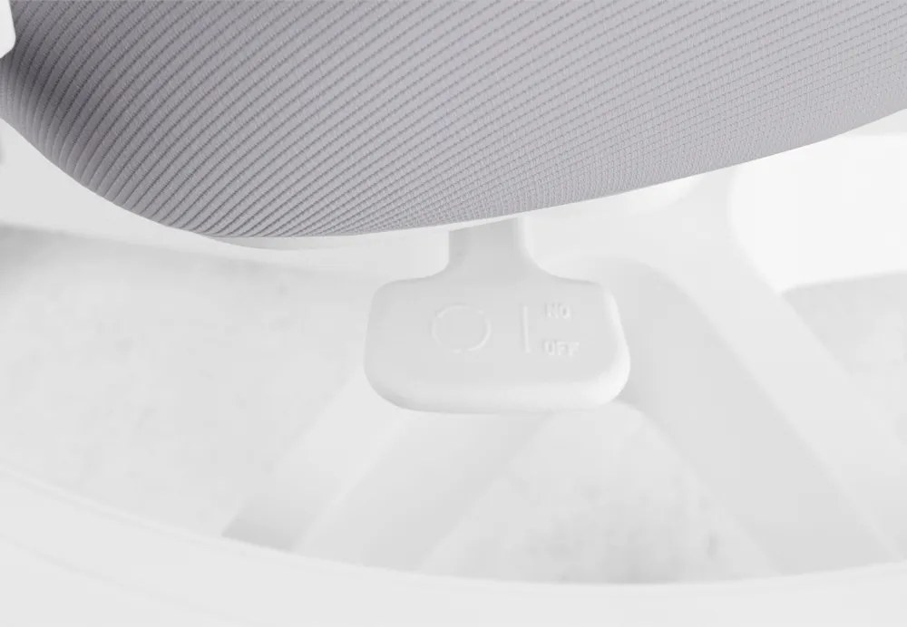 Detská rastúca stolička Neoseat KIDDY FIVE — látka, prateľný poťah, sivá