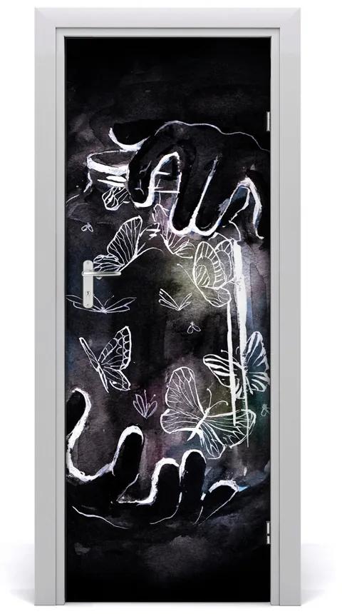 Samolepiace fototapety na dvere Motýle w zloÏky 95x205 cm