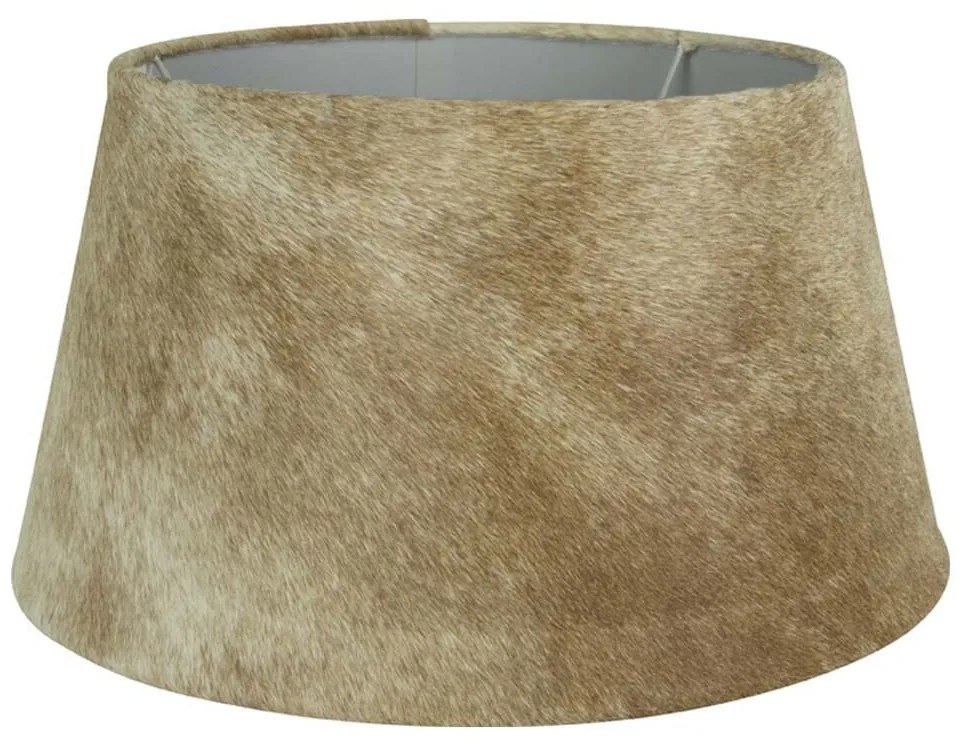 Béžové kožené tienidlo na lampu Taurus - 50 * 40 * 26cm
