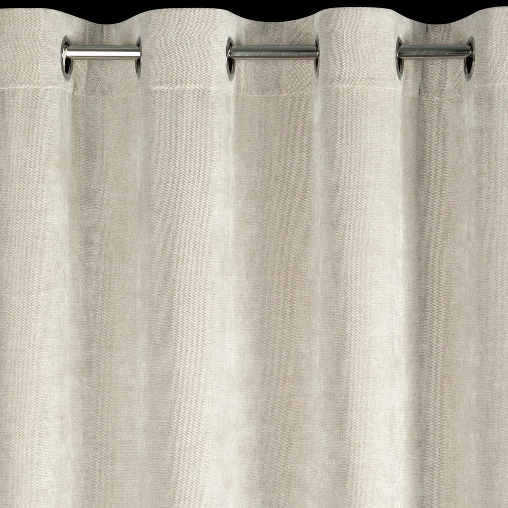 ZÁVES NA KRÚŽKOCH NILO 140X250 CM BÉŽOVÁ