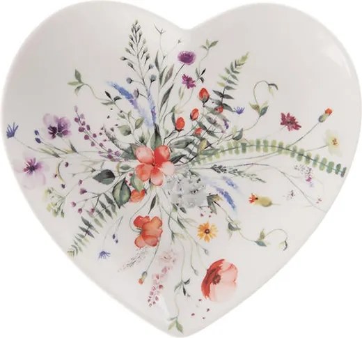 Porcelánový dezertný tanier MAK, srdce, 17,5 cm