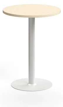 Barový stôl VERTICUS, Ø700x900 mm, breza/biela