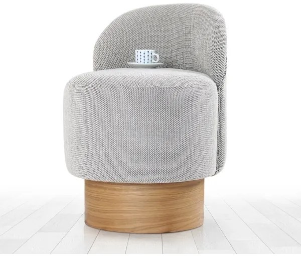 Detské kreslo RIKI 40x47 cm sivé