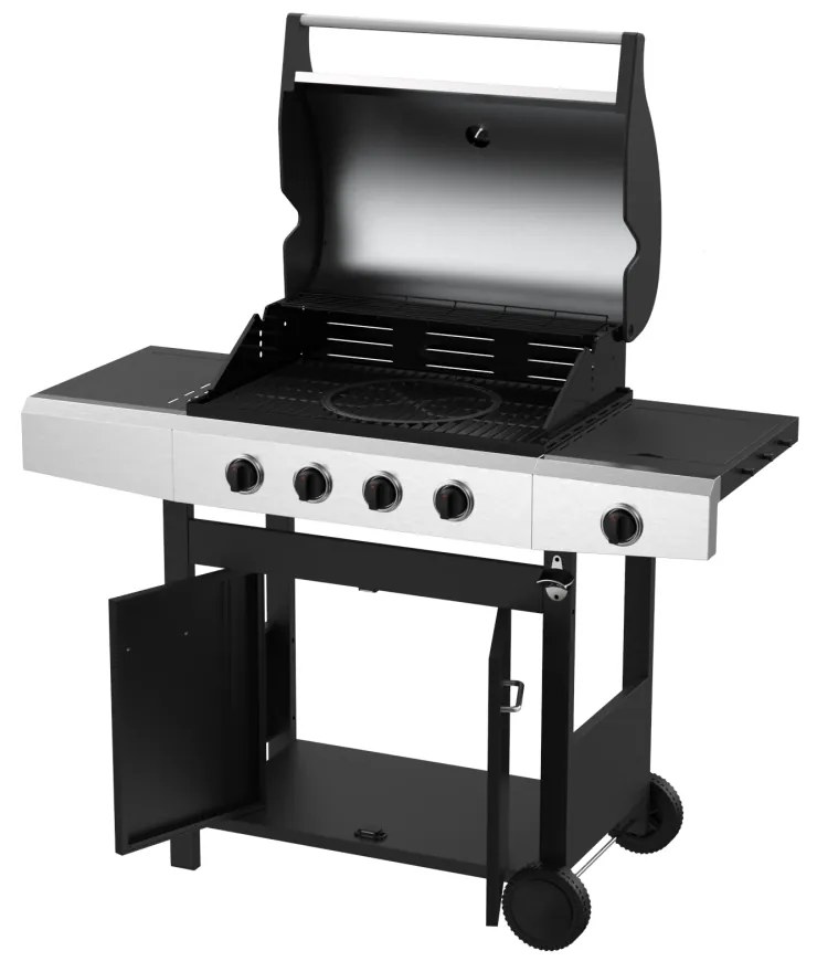 Plynový BBQ gril s bočným horákom AVENBERG NEVADA