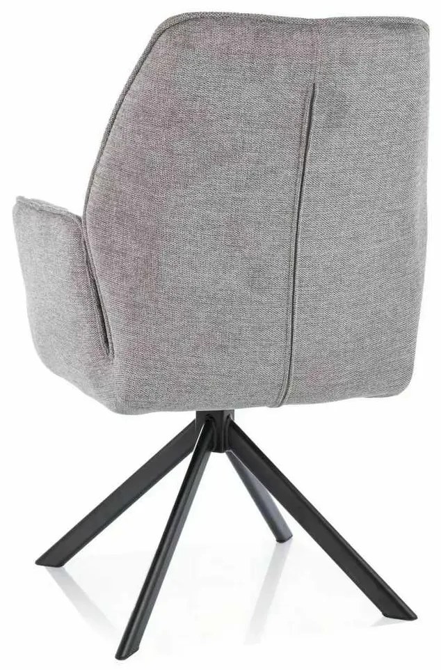Jedálenská stolička Artorias, sivá