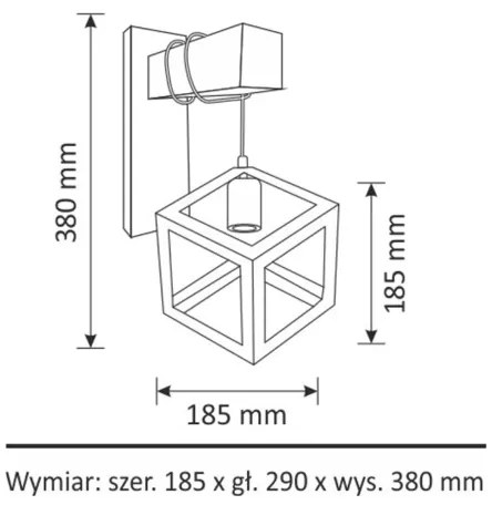Nástenné svietidlo SWEDEN 1xE27/20W/230V