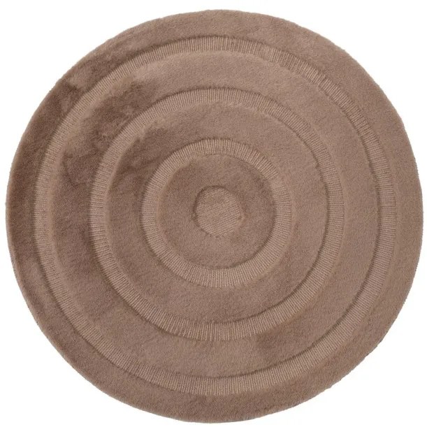 Kúpeľňový koberček MOYO CIRCLE hnedý kruh