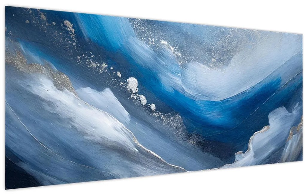 Obraz - Abstrakcia oceánu (120x50 cm)