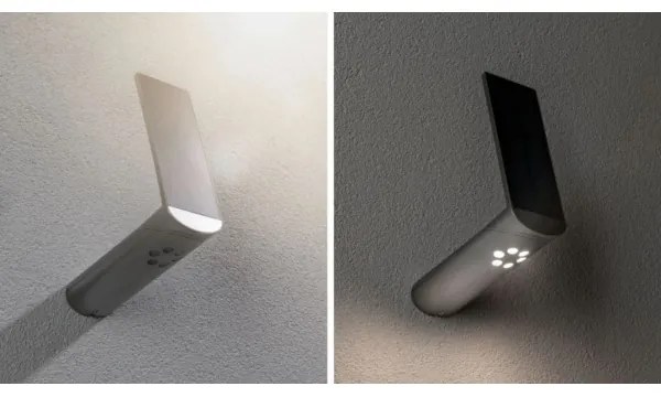 Paulmann 94261 - LED/1,2W IP44 Solárne nástenné svietidlo so senzorom ILIAS 3,7V