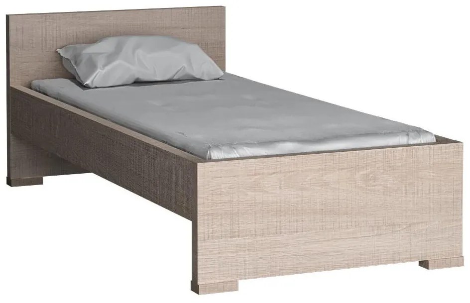 Jednolôžková posteľ 90 cm Vega 20 (s roštom) (dub santana svetlý). Vlastná spoľahlivá doprava až k Vám domov. 1055468