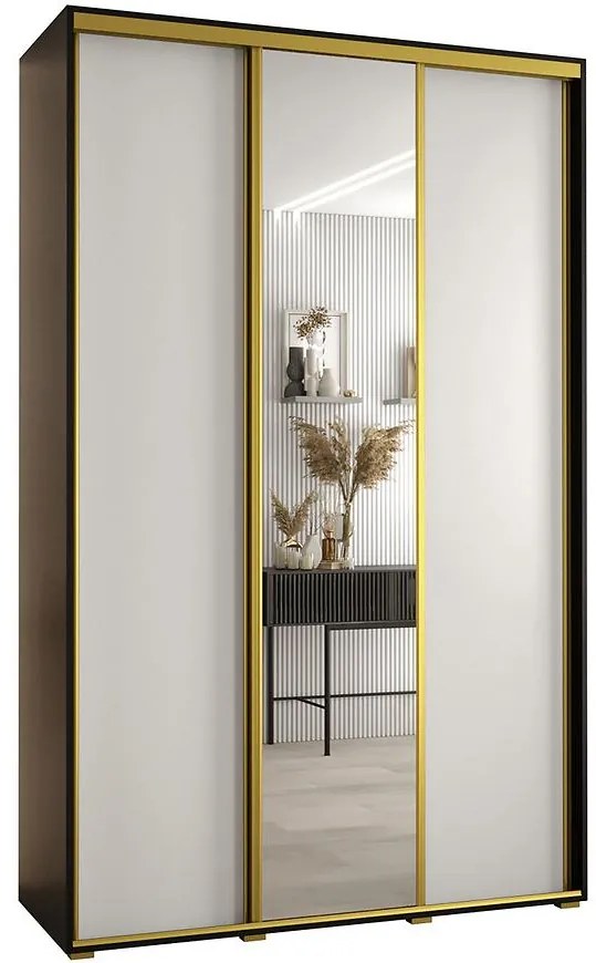 Skriňa 45 Canaris 3 170 čierna/biela/gold