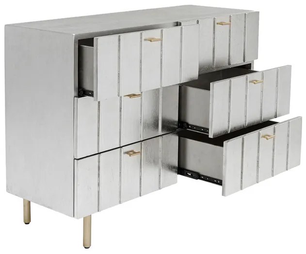 Venice Line komoda strieborná 106 cm