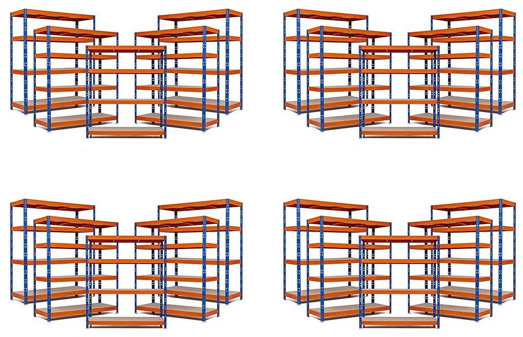 Trestles AKCIA - Balíček 20x Policový regál 1800x1600x450