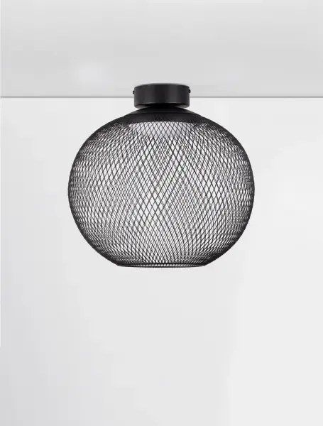 LED čierne moderné stropné svietidlo Kinetic 40