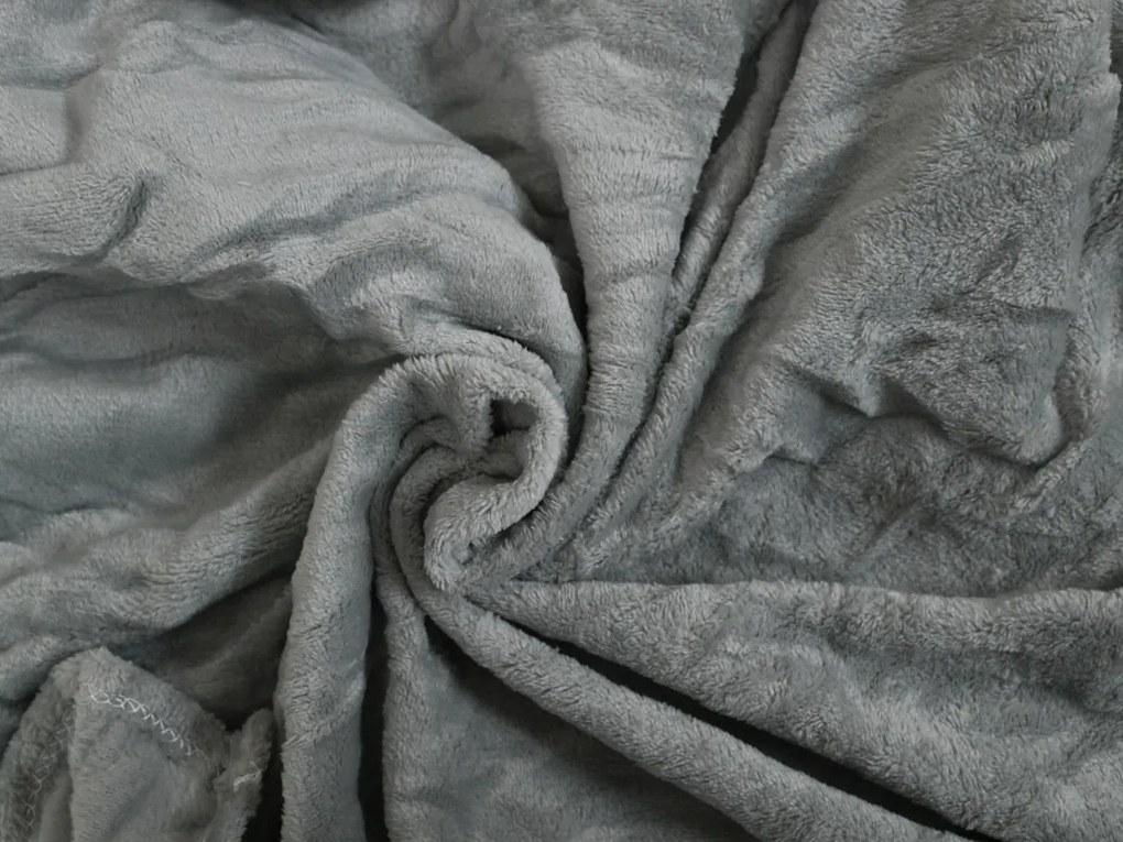 Plyšový PAVÚK s detskou dekou vo vnútri, sivý