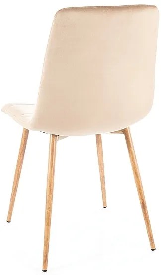 Jedálenská stolička Mila D Velvet, béžová
