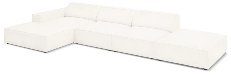 Béžová rohová pohovka z textílie bouclé (ľavý roh) Jodie – Micadoni Home