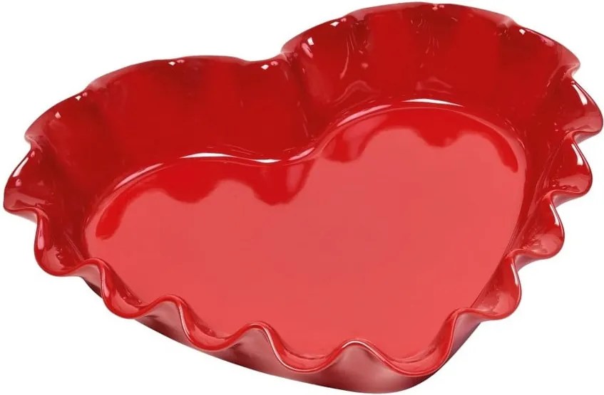 Červená srdcová forma na koláč Emile Henry Reffled