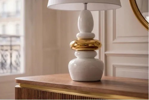 Stolová lampa 70020 Zen White Gold - Komfort-nábytok
