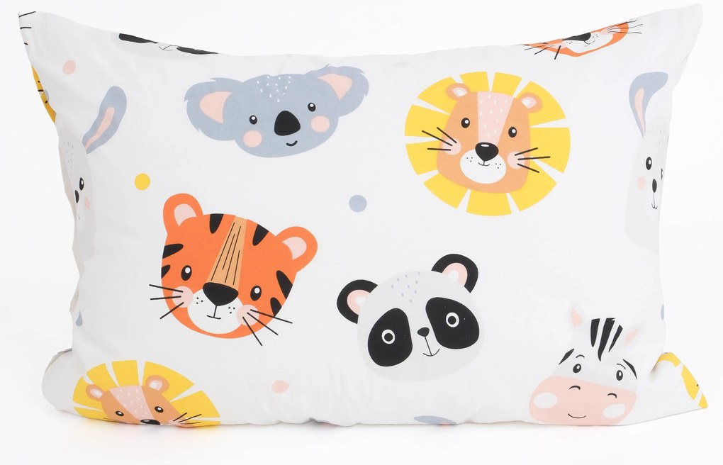 Bavlnená obliečka na vankúš Renforcé 50 × 70 cm – Zvieratká v Zoo
