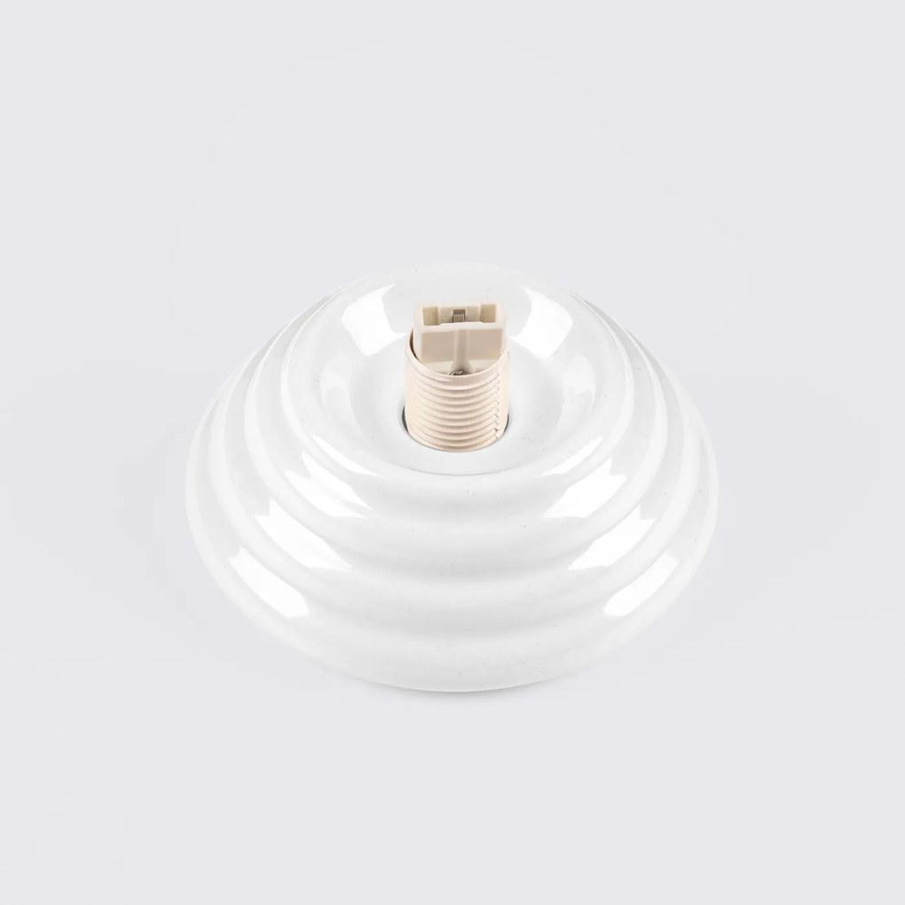 Stropné svietidlo Zori, 1x biele sklenené tienidlo, w