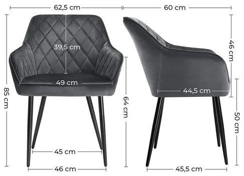 Set dvoch jedálenských stoličiek LDC088G02 (2 ks)