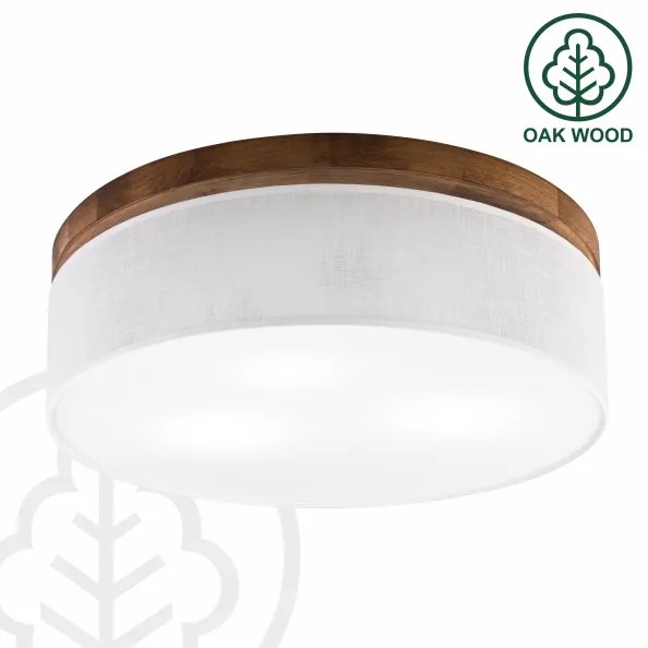 Brilagi - LED Stropné svietidlo BELLADONNA 3xE27/15W/230V pr. 50 cm biela/dub čerešňa