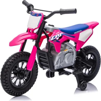 Elektrická motorka HONDA CFR450R ružová