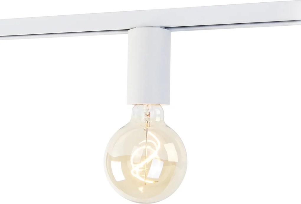 Zásuvka E27 so závesom na koľajnicu pre 1-fázovú koľajnicu biela - Jeana