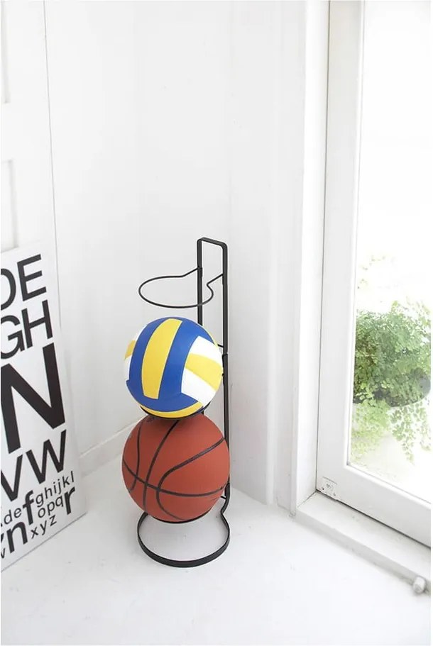 Čierny stojan na lopty YAMAZAKI Frame