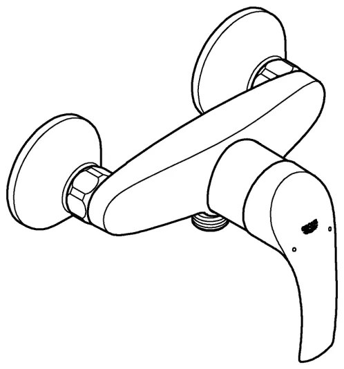 GROHE 33555002 - Sprchová batéria EUROSMART DN 15 lesklý chróm