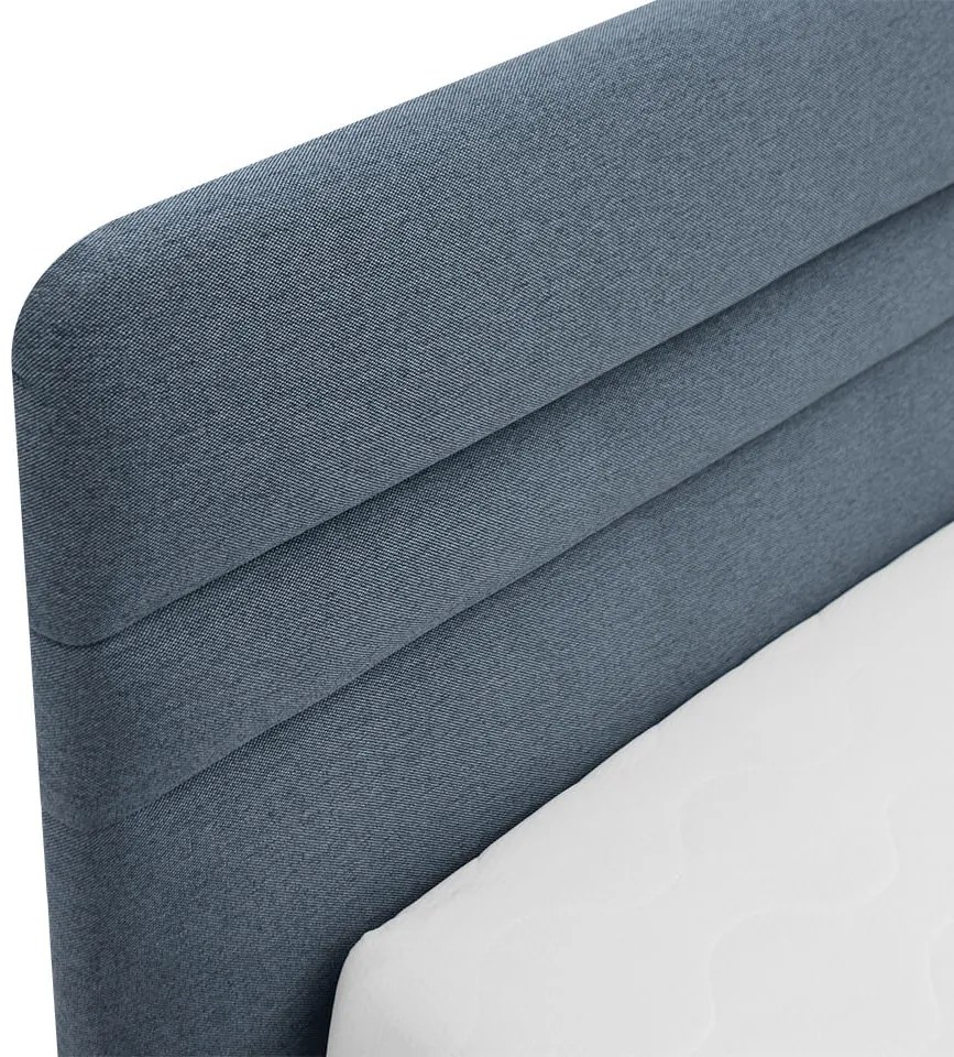 FINES čalúnená posteľ Koska 180x200 modrá