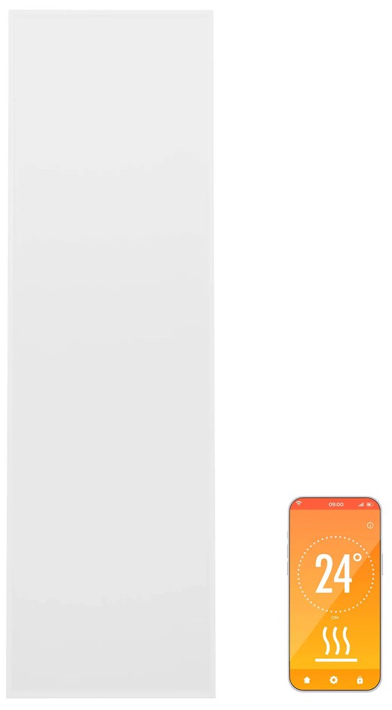 Wonderwall Air Smart 320, infračervený ohrievač, 30 x 100 cm, 320 W, aplikácia