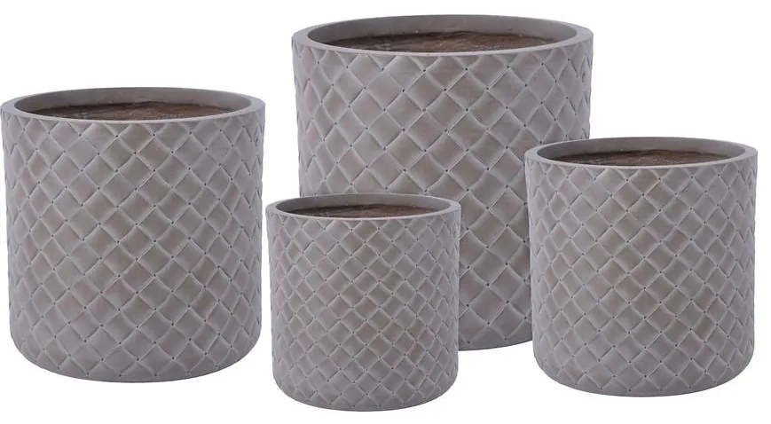 Kvetináč LT14743-4S 30x30x30 taupe P188