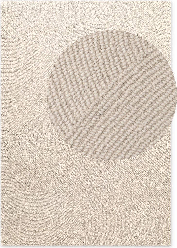 Hanse Home, Kusový koberec Eleni 106220 Natur Weiß, 200x300, biela, obývacia izba