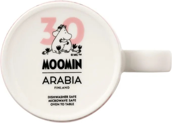 Hrnček Moomin Love 0,3l, ružový / 30. výročie, darčekový box