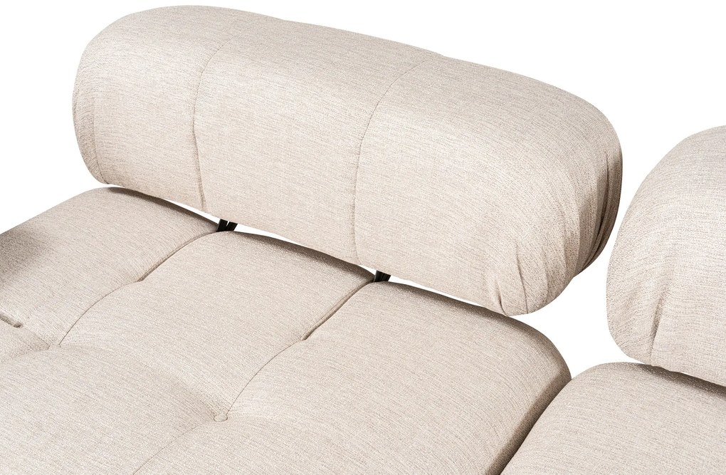 Doblo 3-sedačka s taštičkou ( L1-O1-1R-Pouffe) - svetlohnedá