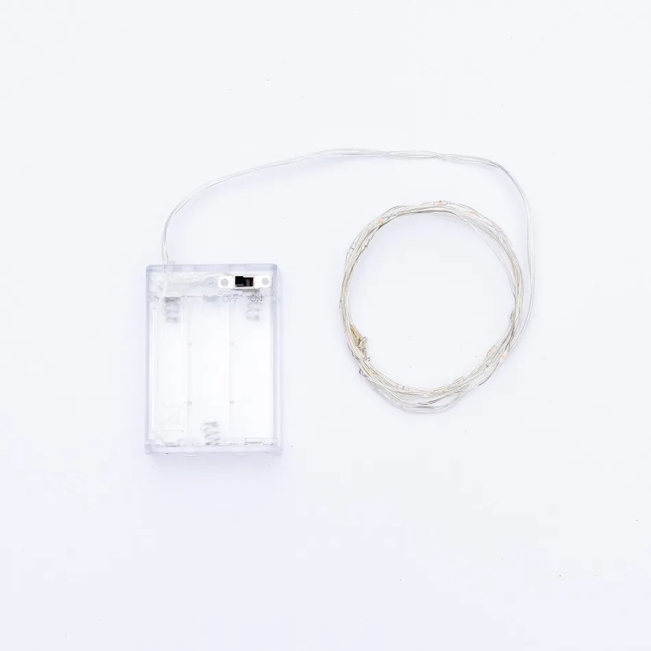 DECOLED Svetelná reťaz LED na batérie, ružová, 20 LED diód, 2,3 m