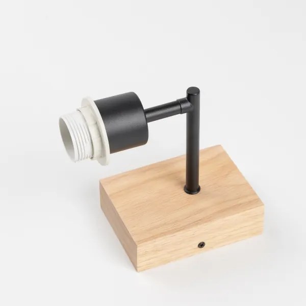Brilagi - Nástenné svietidlo BOBO WOOD 1xE27/25W/230V dub/čierna/ružová